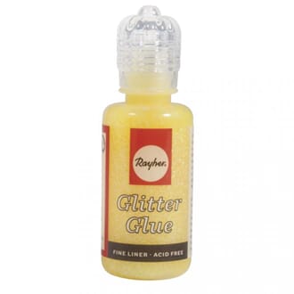 Glitterlim Iriserende - Lemon, 20ml flaske