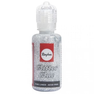 Glitterlim Holographic - Brilliant Silver, 20ml flaske