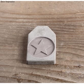 Stempler for støping - Stjerne , str 4.5 cm
