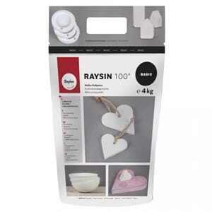 Raysin 100 - Hvitt gipspulver 4 kg, for støping