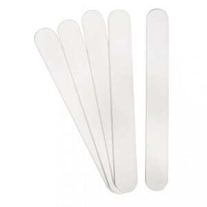 Rørepinner i plast - Hvite, str 14.8x1.8 cm, 5 stk