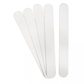 Rørepinner i plast - Hvite, str 14.8x1.8 cm, 5 stk