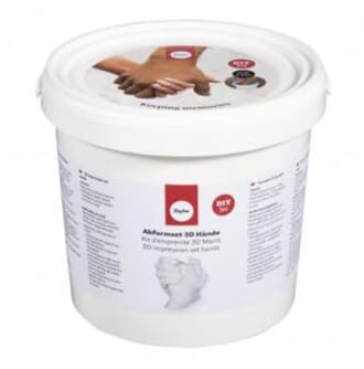 Støpeform - 3D hender, inkl formingsmasse og gips