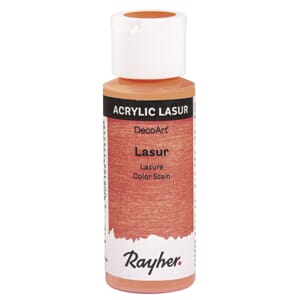 Lasur Transparent akrylmaling - Aprikos, 59 ml