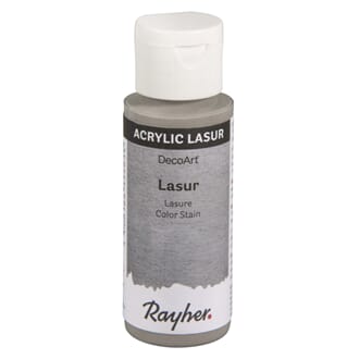 Lasur Transparent akrylmaling - Grå, 59 ml