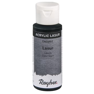 Lasur Transparent akrylmaling - Stålgrå, 59 ml