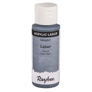 Lasur Transparent akrylmaling - Blågrå, 59 ml