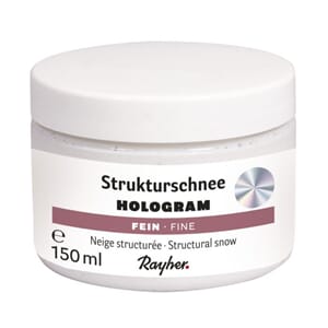 Struktur snø - Hologram hvit, fin struktur, 150 ml