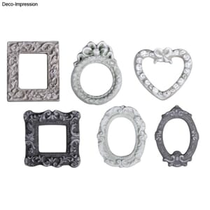 Støpeform - Rammer, 6 motiv, 6.5-8 cm