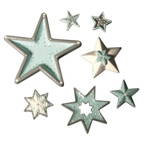 Støpeform - Stjerner, 7 motiv, 3-13cm, str 23.2x18.3 cm