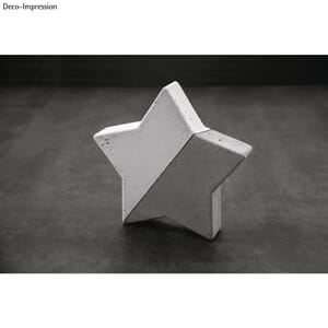 Støpeform for betong og gips - Stjerne i str 21.5x21.5 cm