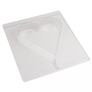 Støpeform - Hjerte, str 18.5x20 cm