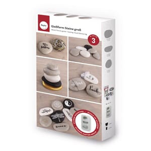 Silikon støpeform - Stein former, str 14,5x26x3,5cm