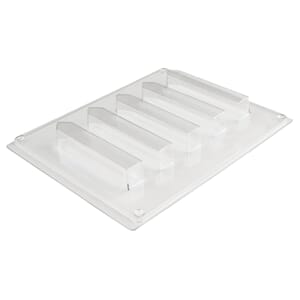 Støpeform for laging av kritt, str 2x11 cm, 5 rom