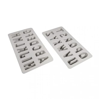 Silikon støpeform - Bokstaver, A-Z, 2 plater