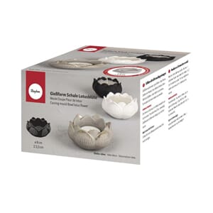 Silikon støpeform - Lotusblomst, str 8x3,5 cm