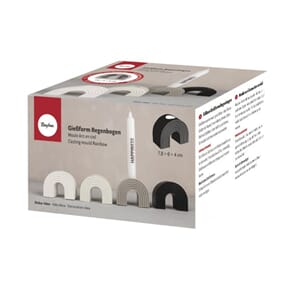 Silikon støpeform - Regnbue, str 7,8x4x6 cm