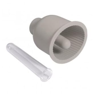 Silikon støpeform - Riflet vase, str 8,3x9,5 cm