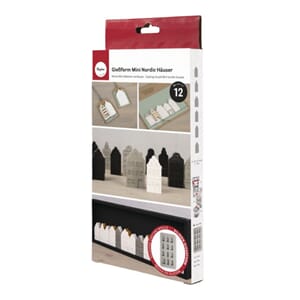 Støpeform - Mini småhus, silikon, str 14,5x26x2cm