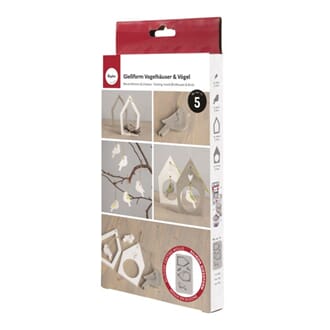 Støpeform - Fuglehus & fugler, str 14,5x26x1,2cm