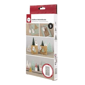 Støpeform - Juletrær og nisser, silikon, str 14,5x26x2cm