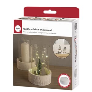 Støpeform - Skål med nisserekke, str 3,2cm x H 5cm