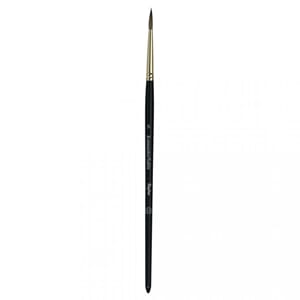 Sable brush, mårhår pensel, rund, str 5