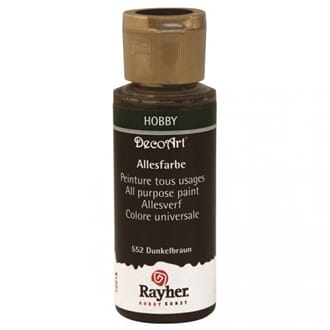 Hobbymaling - Mørk brun, 59 ml