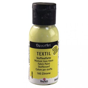 Fabric paint - Lemon, bottle 34 ml
