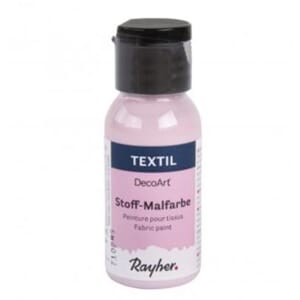 Fabric paint - Baby pink, bottle 34 ml