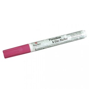 Porselen & glass tusj - Lys rosa, tip str 1-2 mm