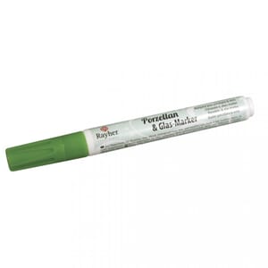 Porselen & glass tusj - Grønn, tip str 1-2 mm