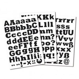 Rayher: Maskerings bokstaver - Store og små, 3 cm