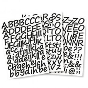 Rayher: Maskeringsbokstaver - Kursiv, små og store, 3 cm