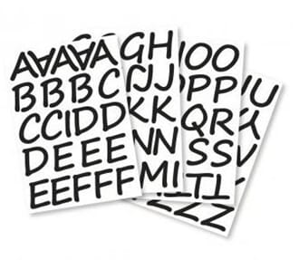 Maserkingsbokstaver - Kursiv skrift, 3 cm