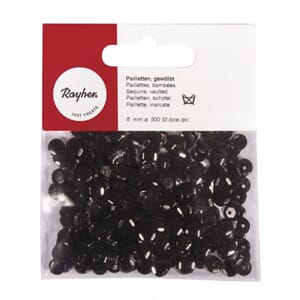 Paljette 6mm - Rød lilla, 500 stk