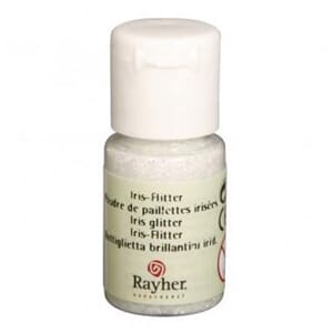 Glitter - Irridesent hvit, 10 ml