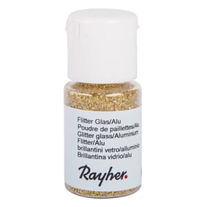 Glitter - Gold, bottle 10 ml