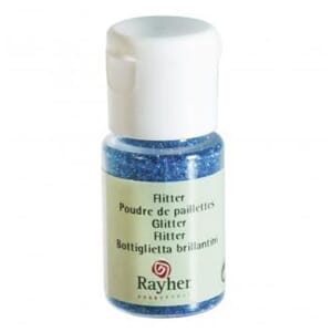 Glitter - Dark blue, bottle 10 ml