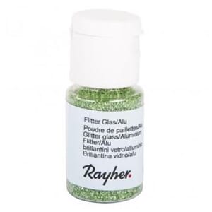 Glitter - Light green, bottle 10 ml