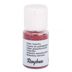 Glitter - Red, bottle 10 ml