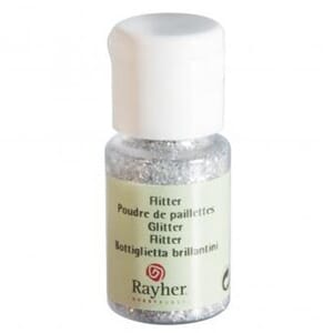 Glitter - Silver, bottle 10 ml