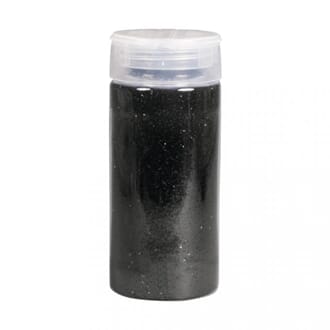 Glitter, sort, bottle 110 gram