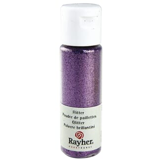 Glitter - Lavender, ekstra fint, PET, 20 ml