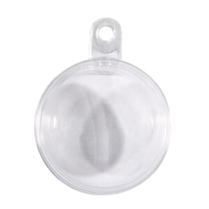 Delbar kule - ø 3 cm, 2 deler klar plast, 8 stk
