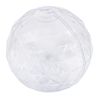 Delbar kule - Fassert, 8 cm, 2 deler klar plast