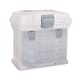 Praktisk oppbevaringskoffert m/ bokser, str 27,5x17,5x26 cm