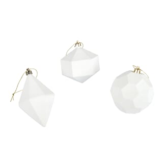 Julekuler - Liv, akryl, str 7-8 cm, 3 design