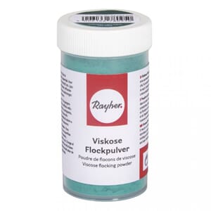 Flokk viskose pulver - Sjøgrønn, 8 gram