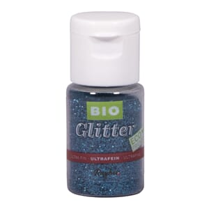 Bio-glitter - Blå, ultrafint glitter, 7 gram